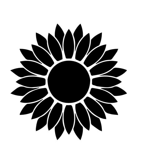 Download 441+ Sunflower Sticker Silhouette